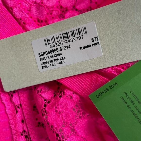 Stella McCartney Fuchsia lace Bra M - Picture 5 of 6